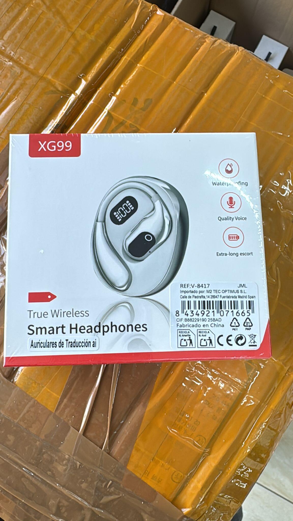 🎧 Audífonos Smart XG99 con Traducción Instantánea – 144 Idiomas | Sonido Premium y Conexión Global