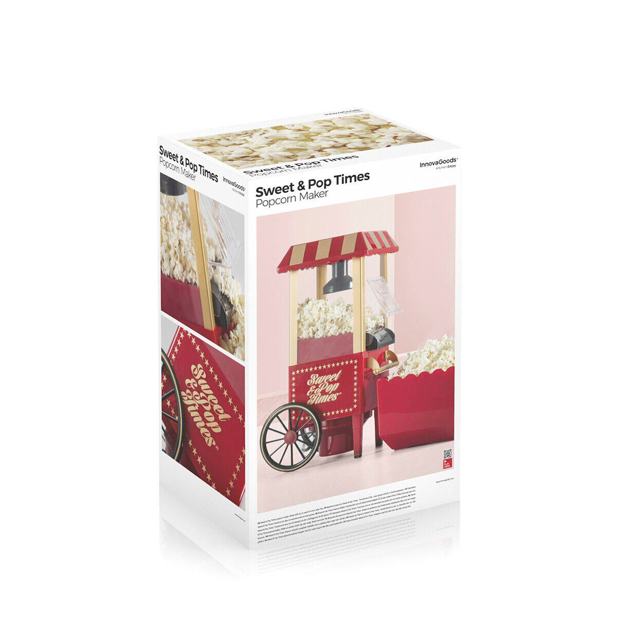 🍿 Palomitera Vintage Sweet & Pop Times InnovaGoods – ¡Diversión Retro en Casa!