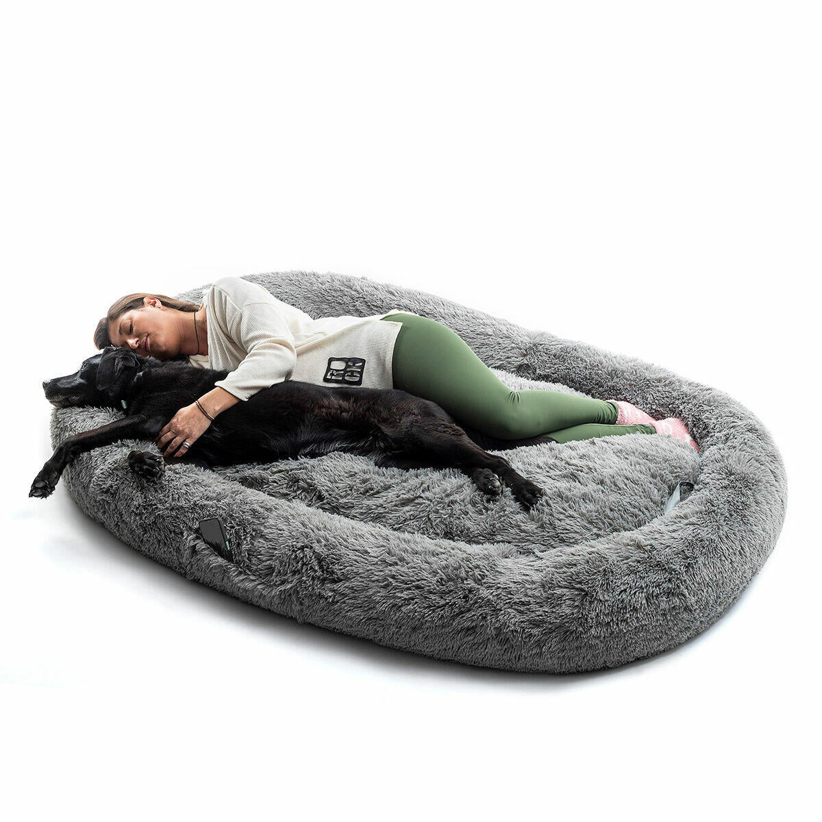 Cama de Perro para Humanos XXL – Human Dog Bed | InnovaGoods Grey | Máximo Relax Antiestrés