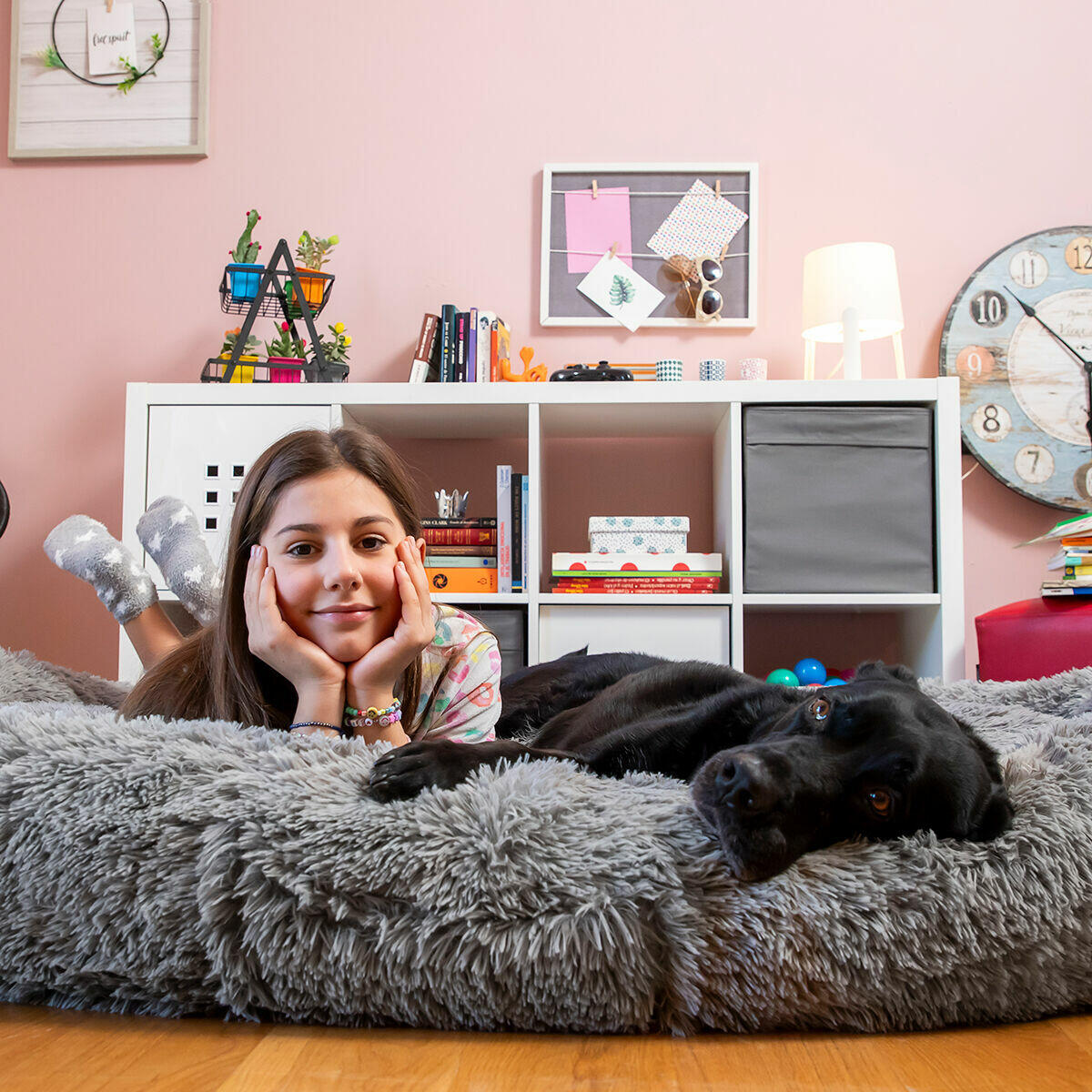 Cama de Perro para Humanos XXL – Human Dog Bed | InnovaGoods Grey | Máximo Relax Antiestrés