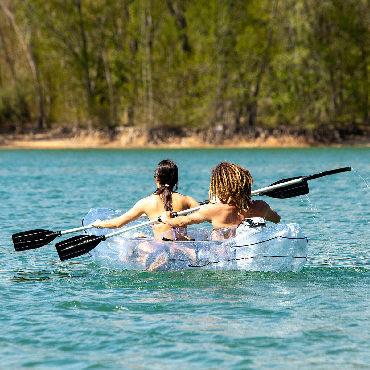 Kayak Transparente Hinchable con Accesorios – InnovaGoods | Visión 360º & Aventura Inolvidable 🌊