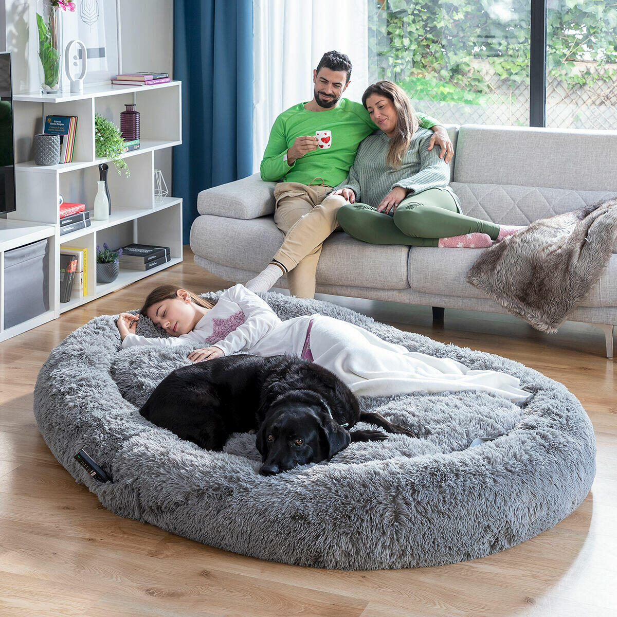 Cama de Perro para Humanos XXL – Human Dog Bed | InnovaGoods Grey | Máximo Relax Antiestrés