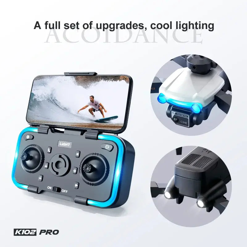 MINIDRON PRO 4K(4 HÉLICES DE REPUESTO GRATIS)