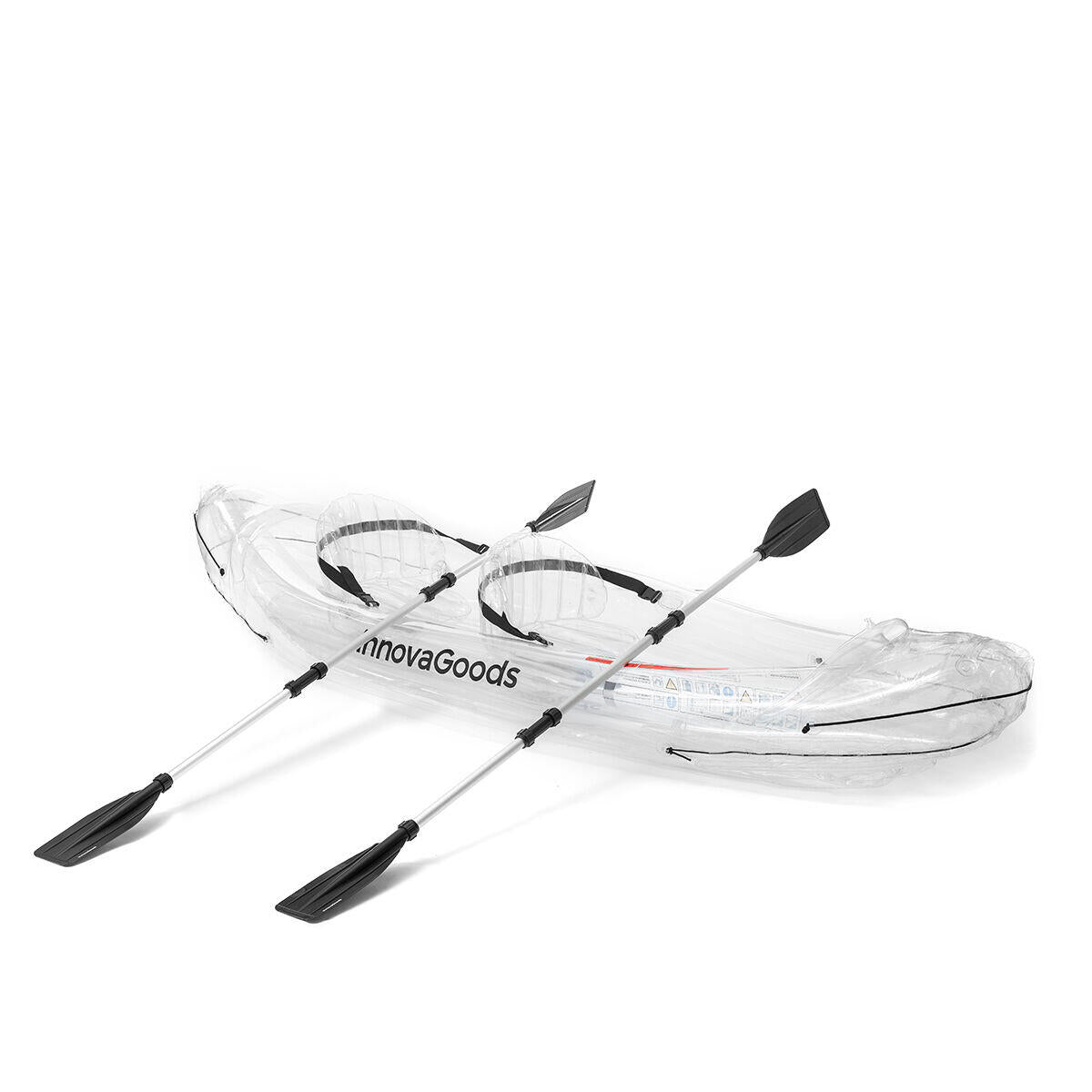 Kayak Transparente Hinchable con Accesorios – InnovaGoods | Visión 360º & Aventura Inolvidable 🌊